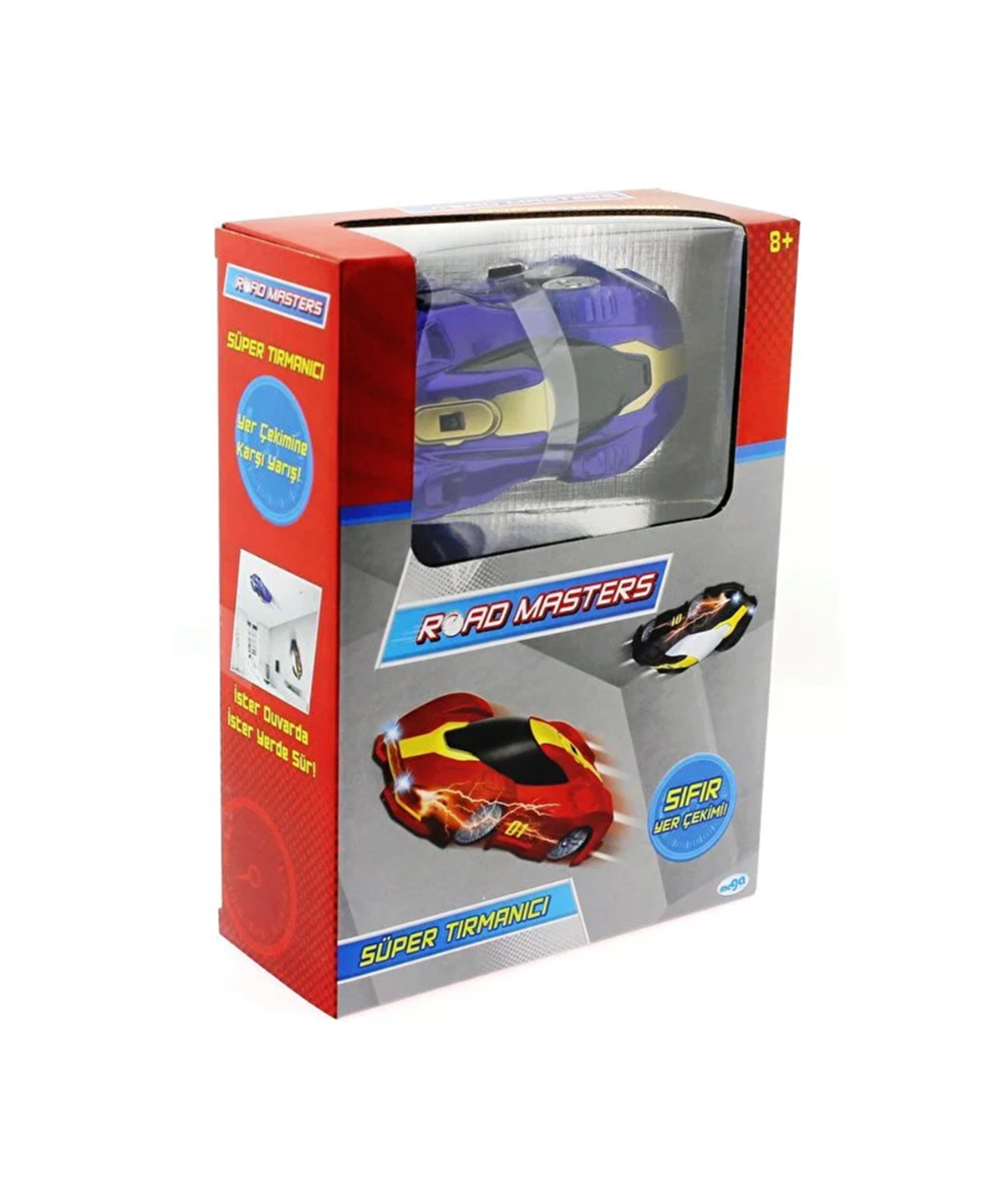 Kumandalı Arabalar, MEGA OYUNCAK, Roadmasters Duvarda Yürüyen Araba 40389 Mavi