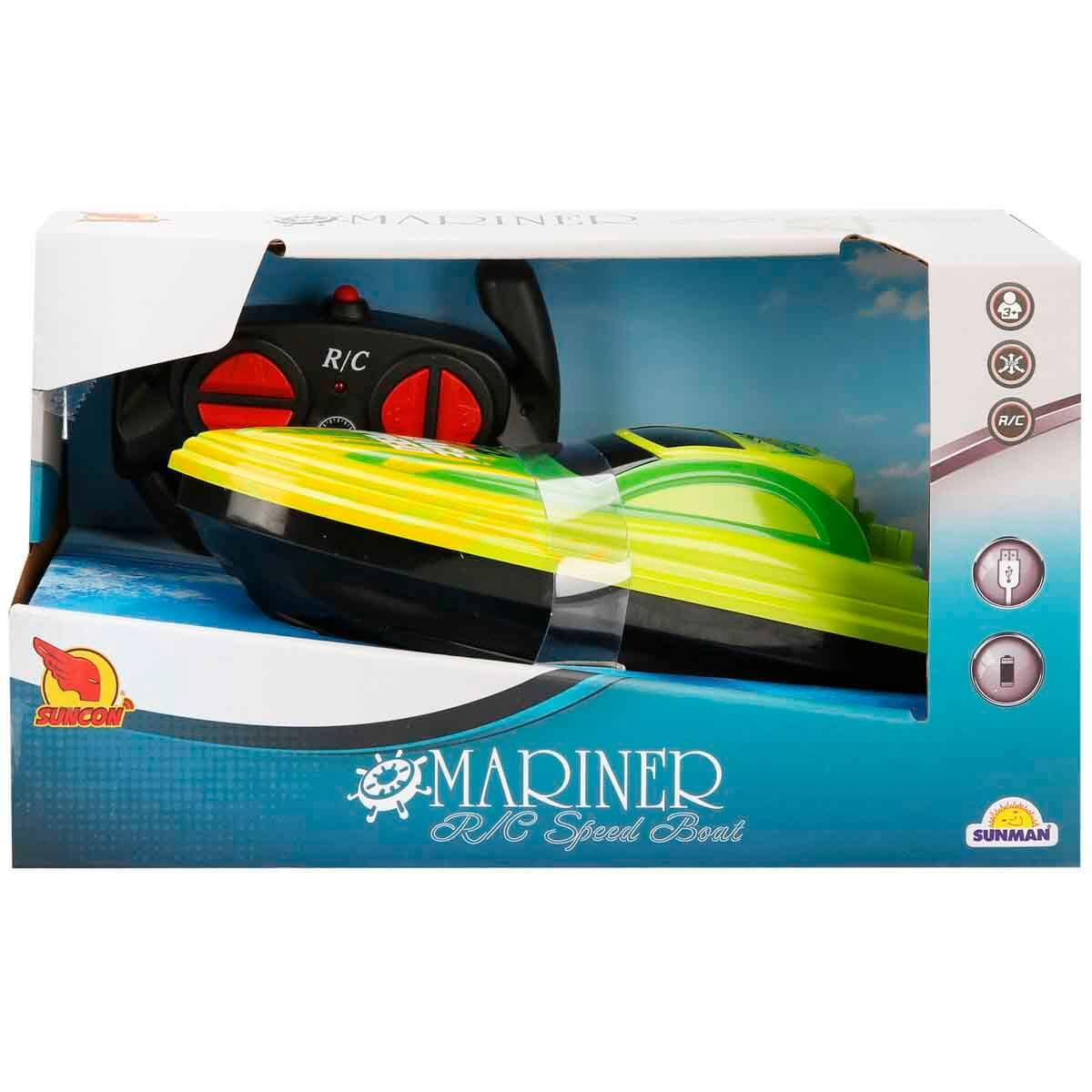 Kumandalı Arabalar, Sunman, Suncon USB Şarjlı Uzaktan Kumandalı Hız Teknesi 47460 Sarı