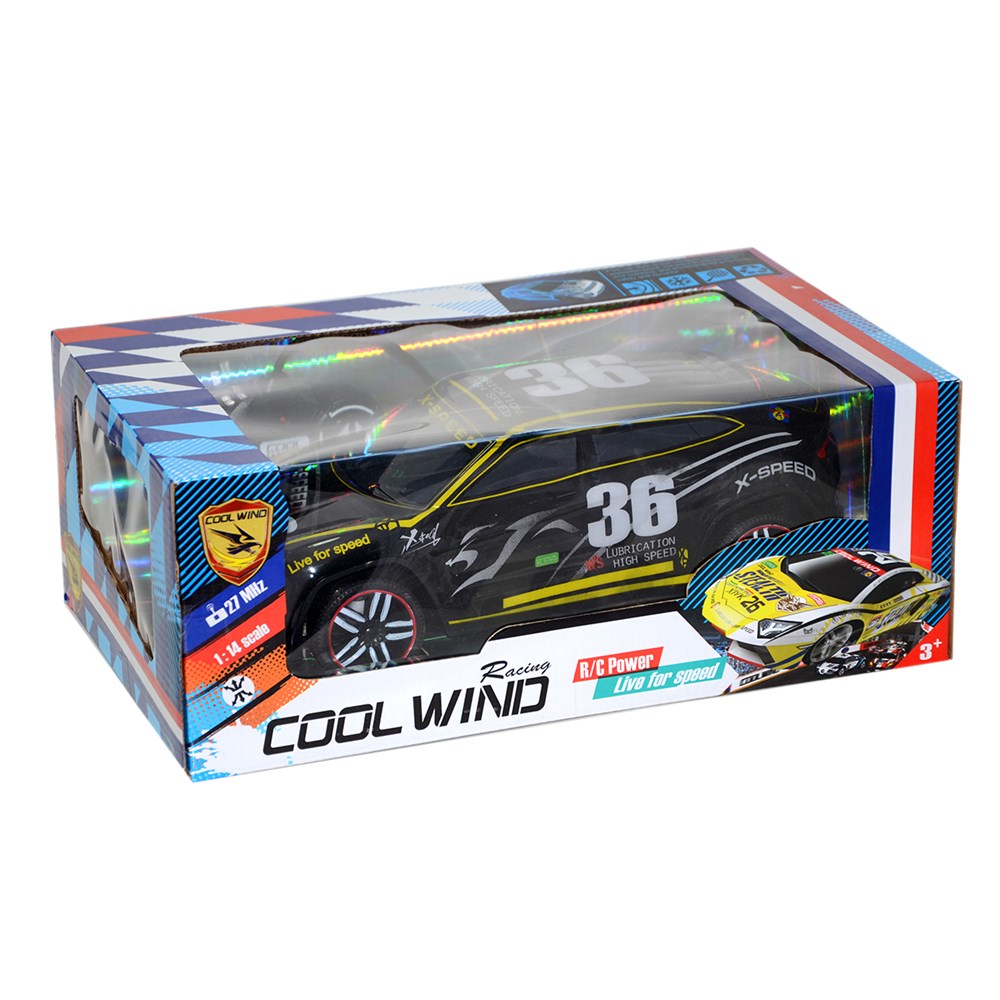 Kumandalı Arabalar, Can-Em, Uzaktan Kumandalı 1:14 Cool Wind Yarış Arabası 36 Şarjlı 75049