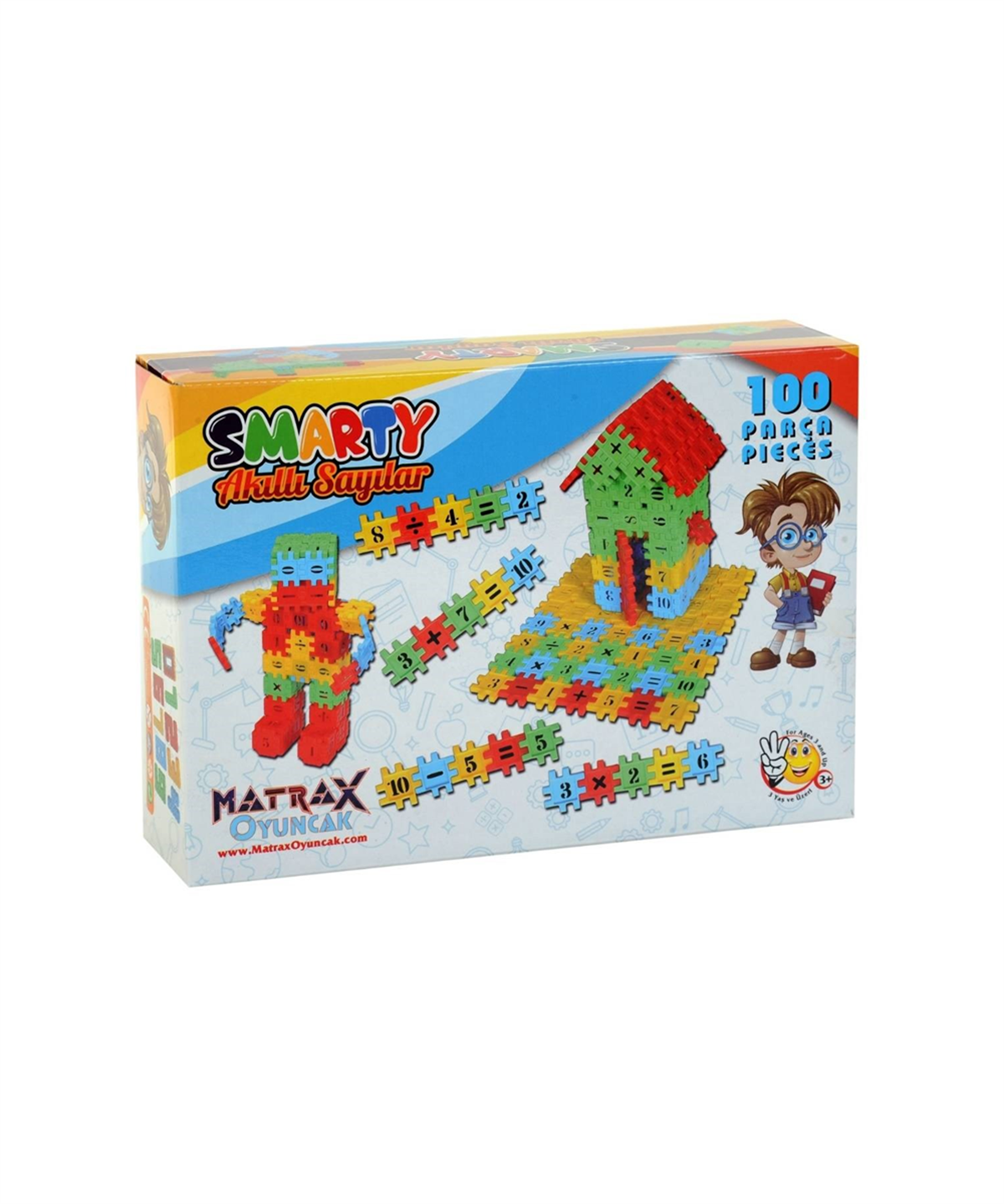 Kutu Oyunları, MATRAX, Matrax 100 Parça Smarty Akıllı Sayılar