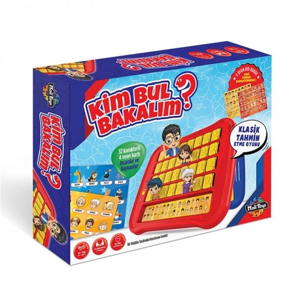 Kutu Oyunları, Moli Toys, Moli Toys Kim Bul Bakalım – Eğitici Akıl ve Zeka Oyunu