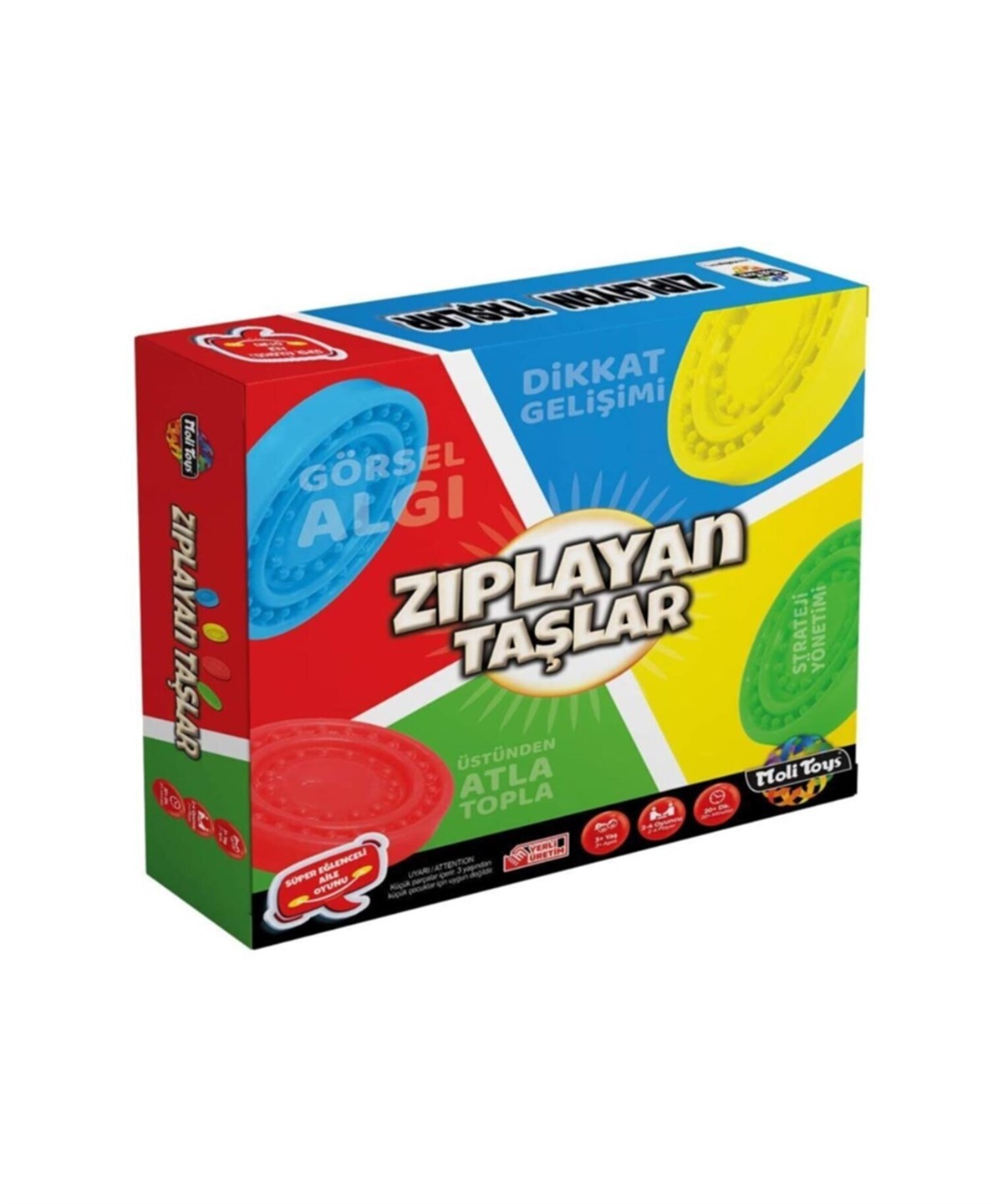Kutu Oyunları, Moli Toys, Molitoys Zıplayan Taşlar Eğlenceli Aile Oyunu