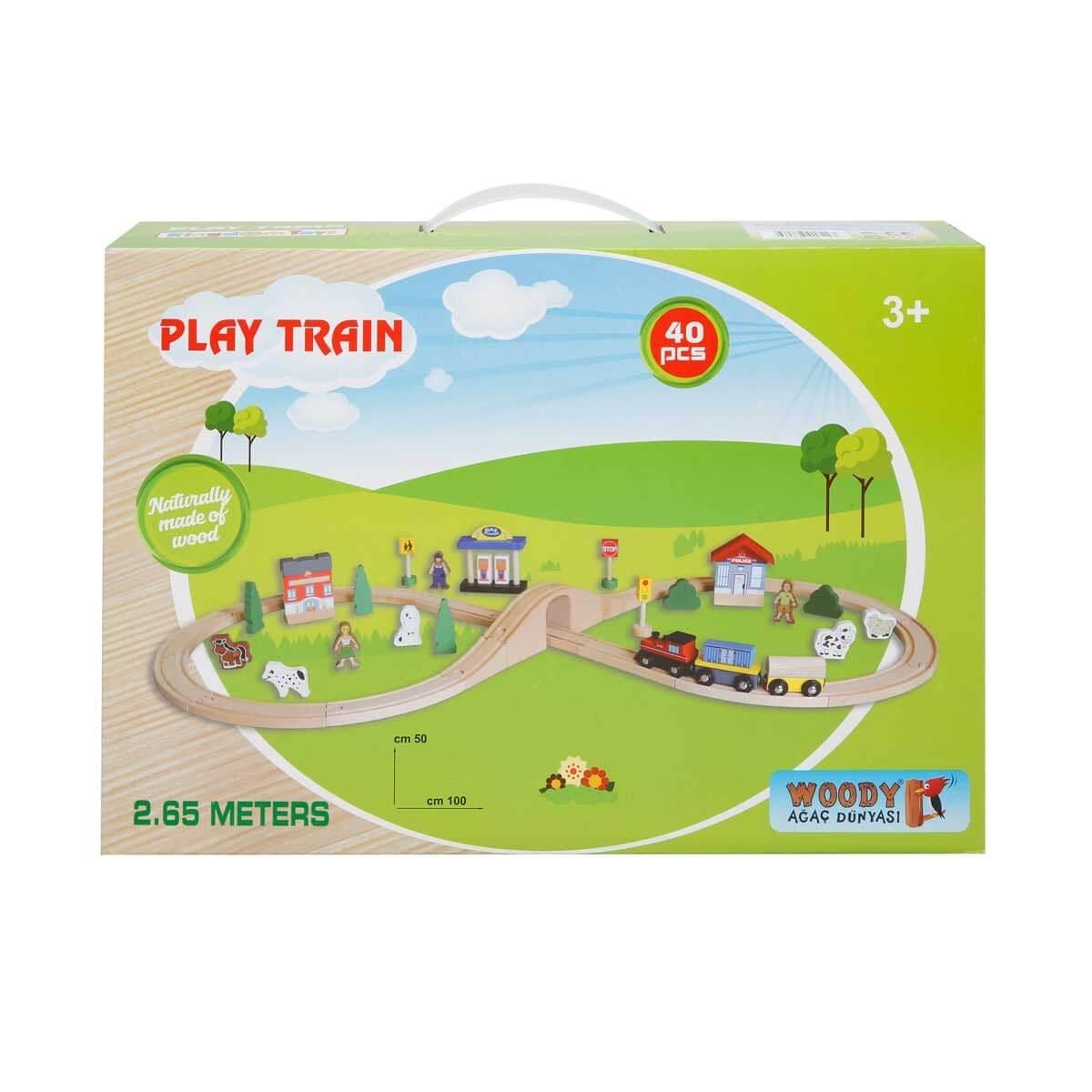 Kutu Oyunları, Sunman, Woody Ahşap Tren Oyun Seti