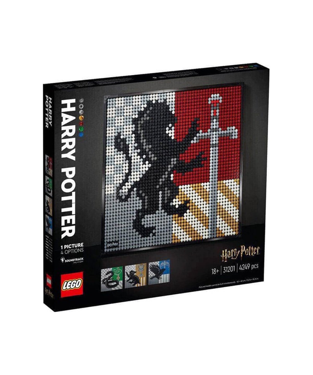 Lego Classic, Lego, LEGO Art Harry Potter Hogwarts Crests 31201