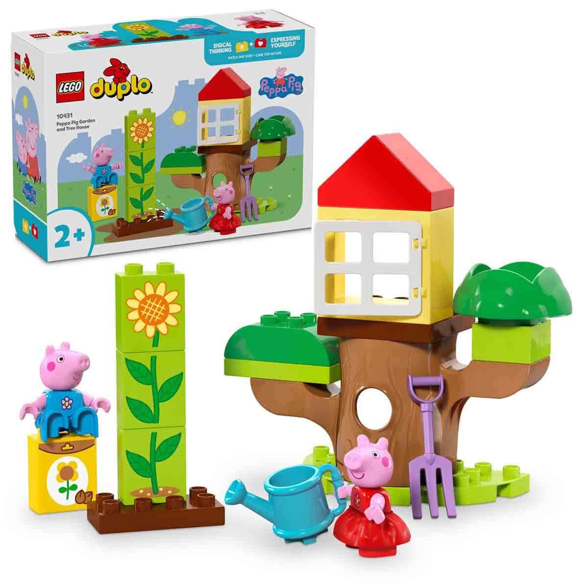 Lego Duplo, Lego, LEGO DUPLO Peppa Pig Bahçe ve Ağaç Ev 10431
