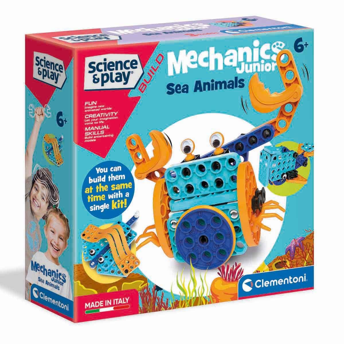 Lego Oyun Setleri, Clementoni, Clementoni Mechanics Junior Deniz Hayvanları 75059