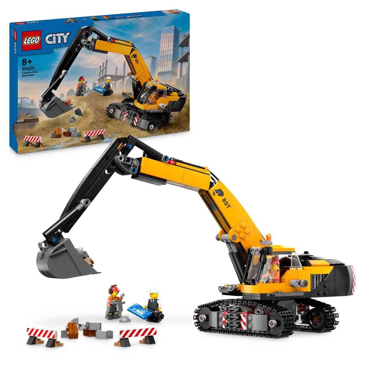 Lego Oyun Setleri, Lego, LEGO City Sarı İnşaat Ekskavatörü 60420