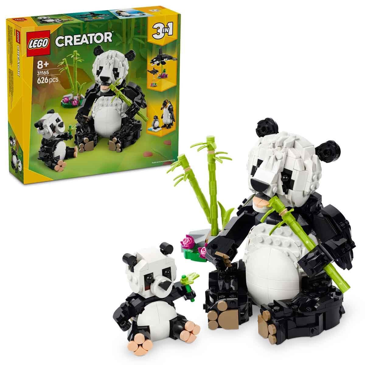 Lego Oyun Setleri, Lego, LEGO Creator 3'ü 1 Arada Vahşi Hayvanlar: Panda Ailesi 31165