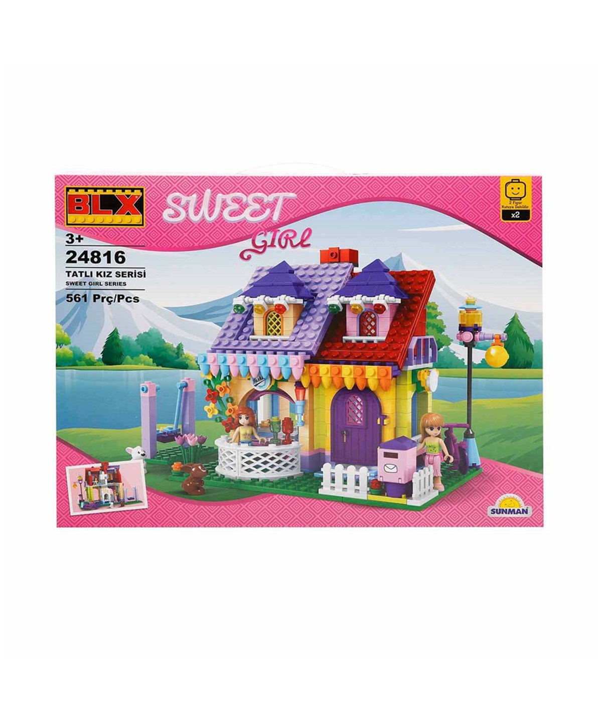 Lego Setleri, Sunman, BLX Sweet Girl Şeker Ev 24816 561 Parça