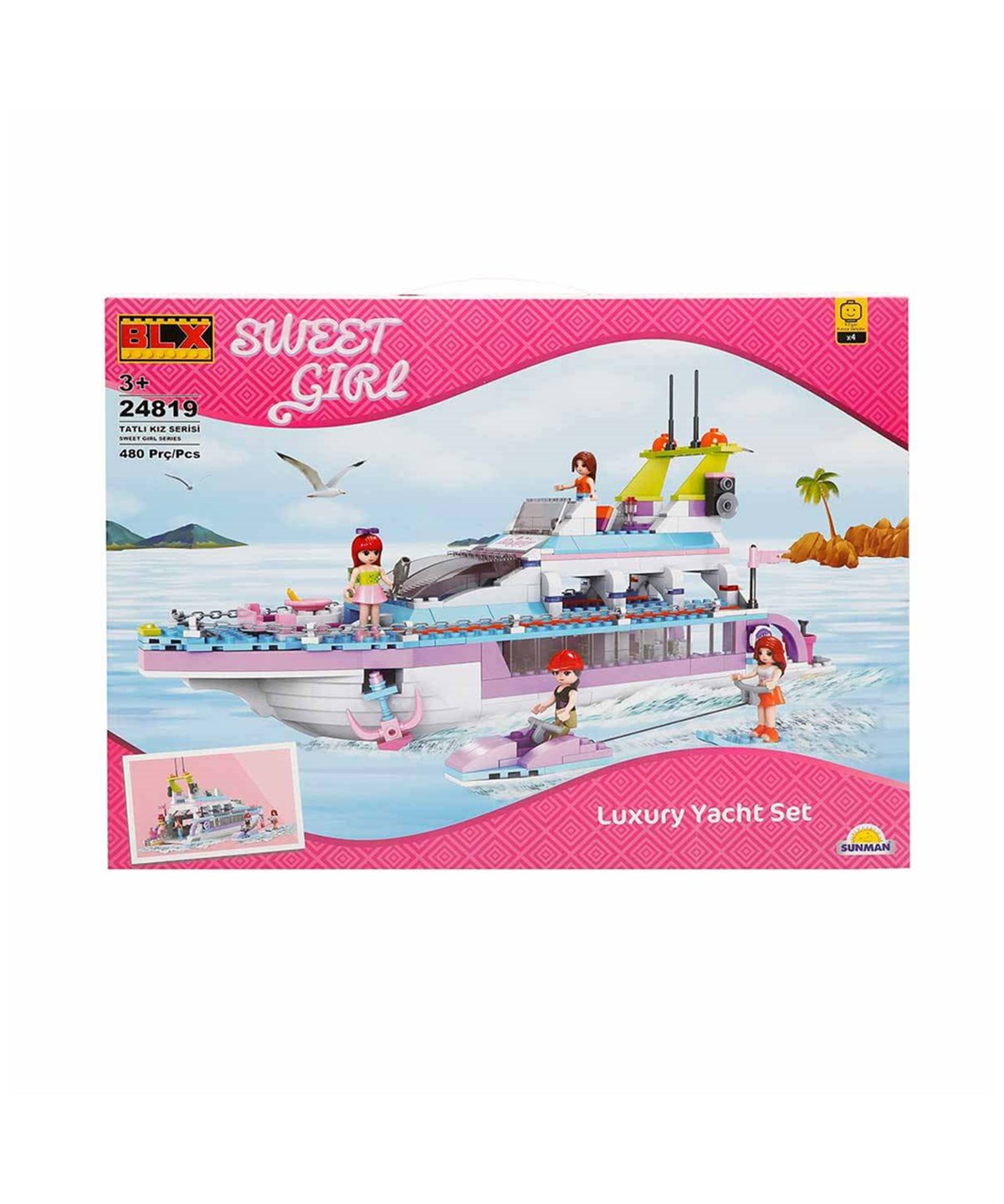 Lego Setleri, Sunman, BLX Sweet Girl Yat Partisi 24819 480 Parça