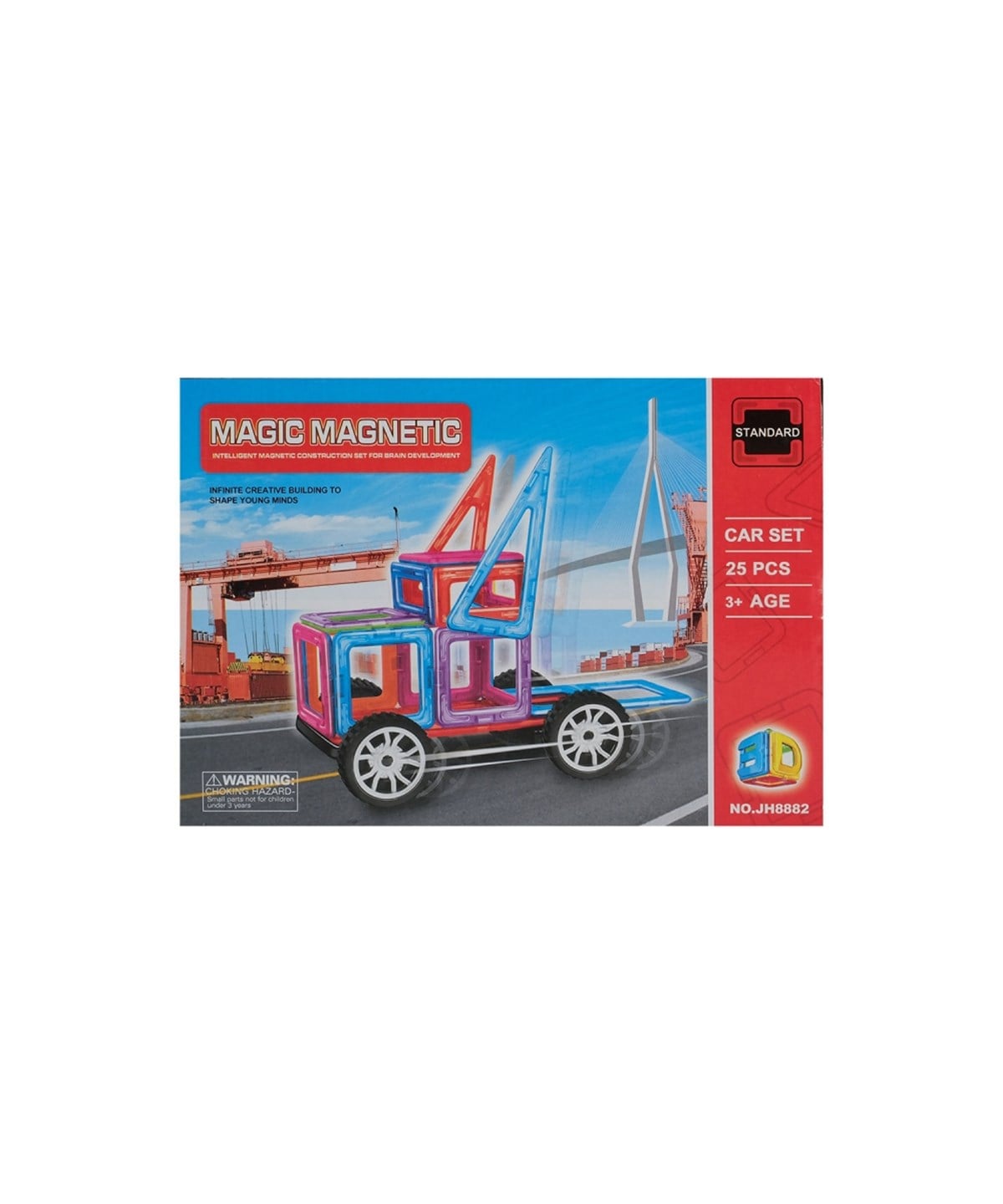 Lego Setleri, OSMAN KIZILKAYA, KZL Manyetik Lego 25 Parça Tekerlekli Araba