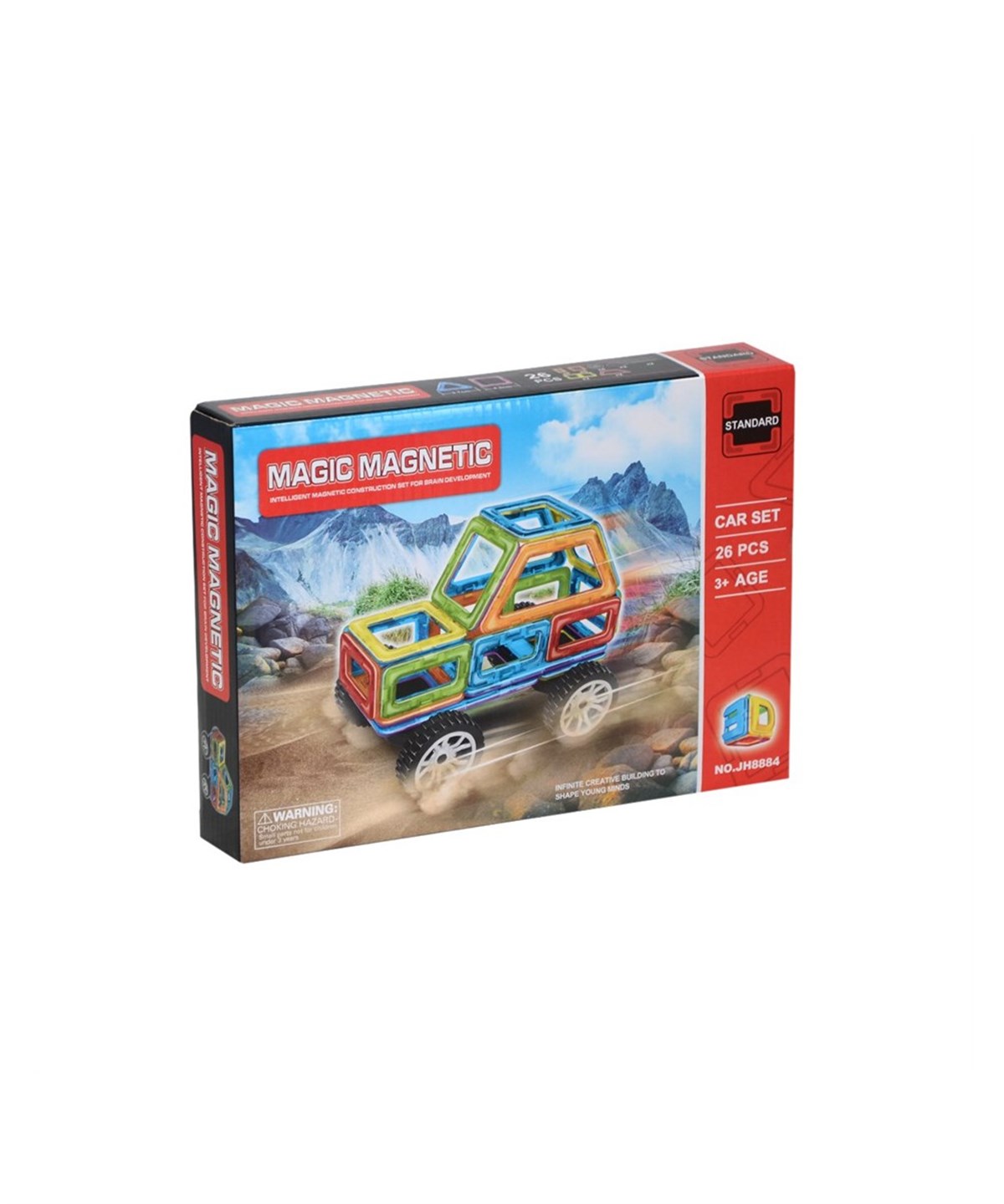 Lego Setleri, OSMAN KIZILKAYA, KZL Manyetik Lego 26 Parça Tekerlekli Araba