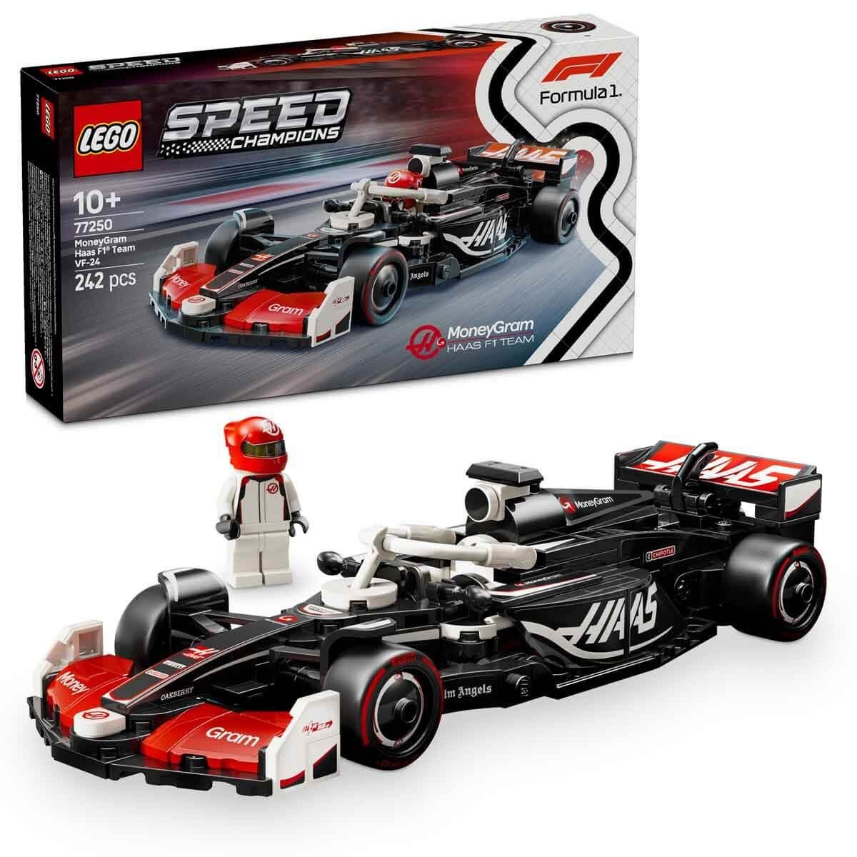 Lego Speed Champion, Lego, LEGO Speed Champions MoneyGram Haas F1 Team VF-24 Yarış Arabası 77250