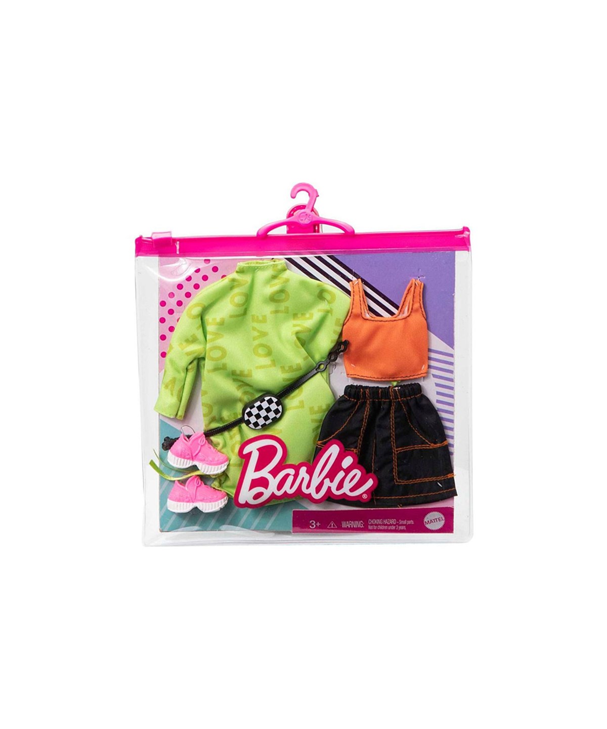 Makyaj ve Güzellik Setleri, Barbie, Barbie'nin Kıyafet Koleksiyonu 2'li Paketler GWF04 GWC32 GRC92
