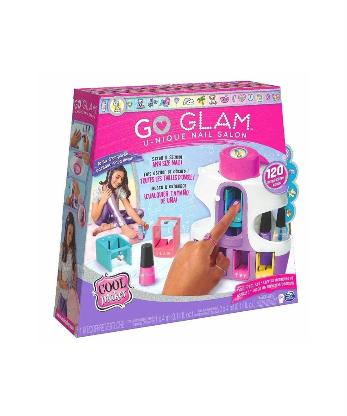 Makyaj ve Güzellik Setleri, SPIN MASTER, Go Glam Eşsiz Tırnaklar Salonu