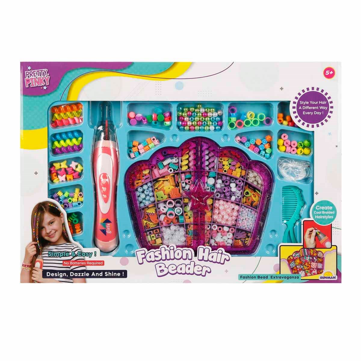 Makyaj ve Güzellik Setleri, Sunman, Pretty Pinky Boncuklu Saç Tasarım Seti