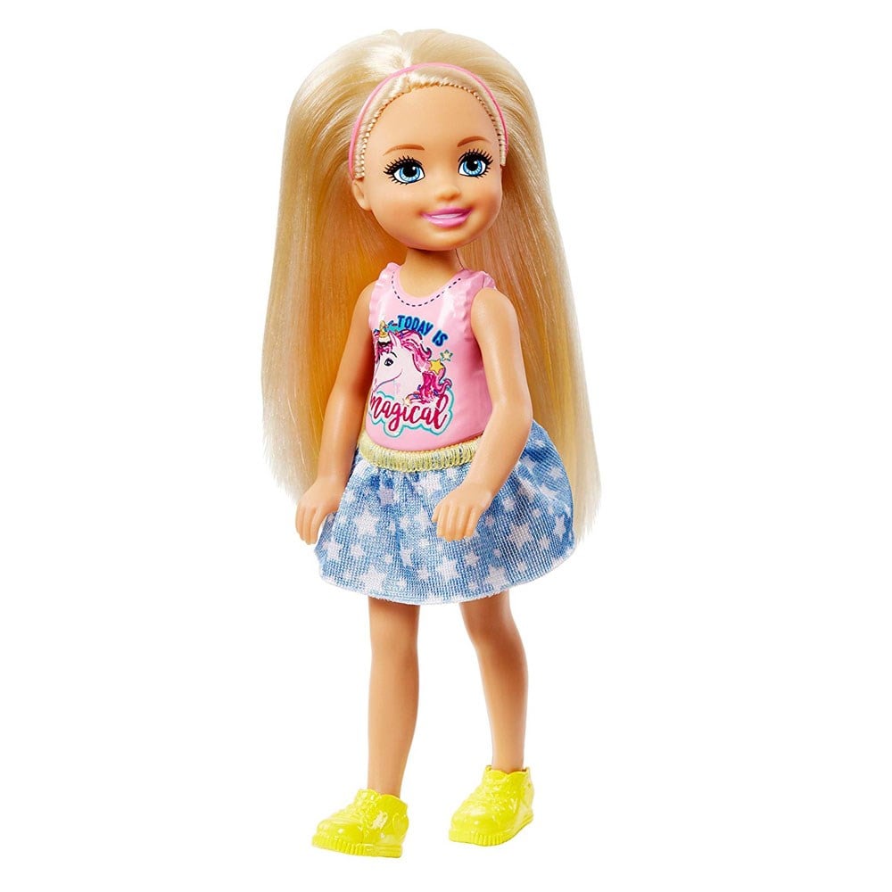 Manken Bebekler, Barbie, Barbie Aksesuarlı Chelsea Bebekler DWJ33 FRL80 Unicorn Desenli