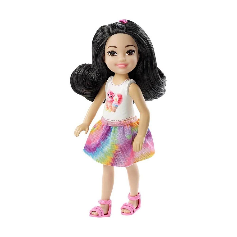 Manken Bebekler, Barbie, Barbie Aksesuarlı Chelsea Bebekler DWJ33 FXG77 Kedi ve Dondurma Desenli