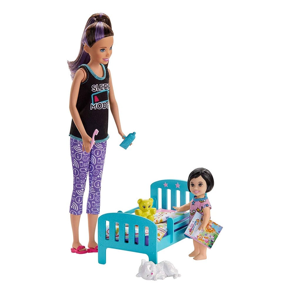 Manken Bebekler, Barbie, Barbie Bebek Bakıcılığı Oyun Seti FHY97 GHV88 Bebek Beşiği