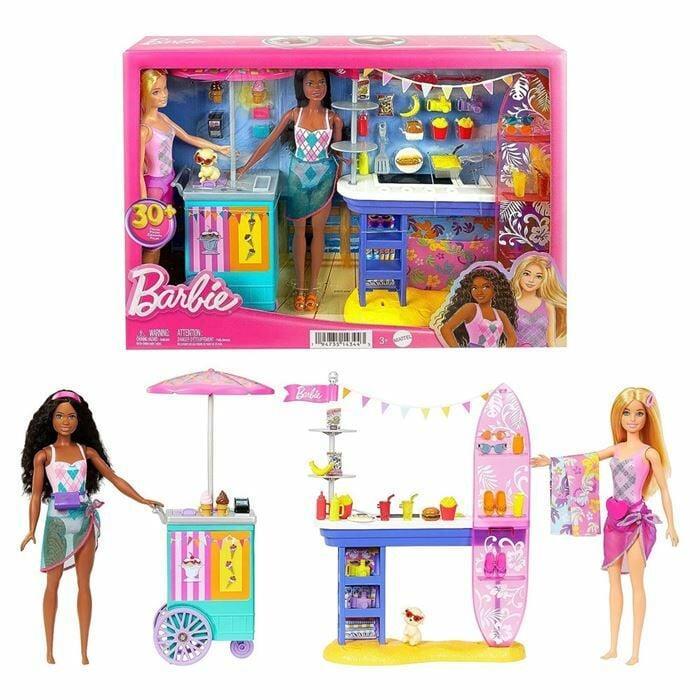 Manken Bebekler, Barbie, Barbie Brooklyn ve Malibu Bebekleri Oyun Seti HNK99