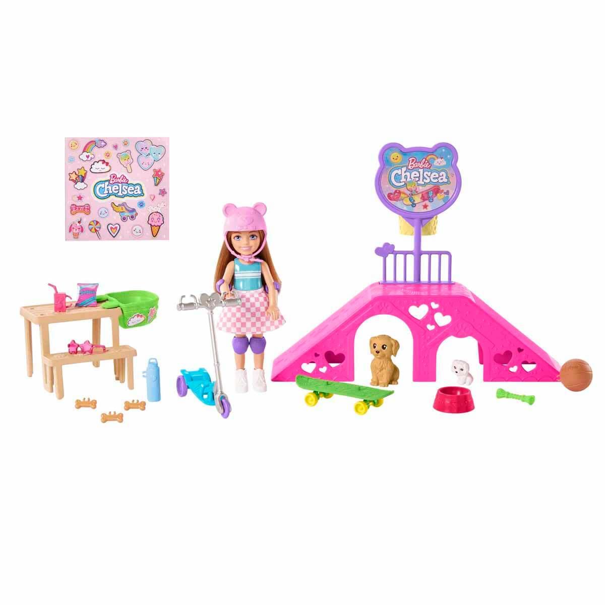 Manken Bebekler, Barbie, Barbie Chelsea Kaykay Parkı HJY35