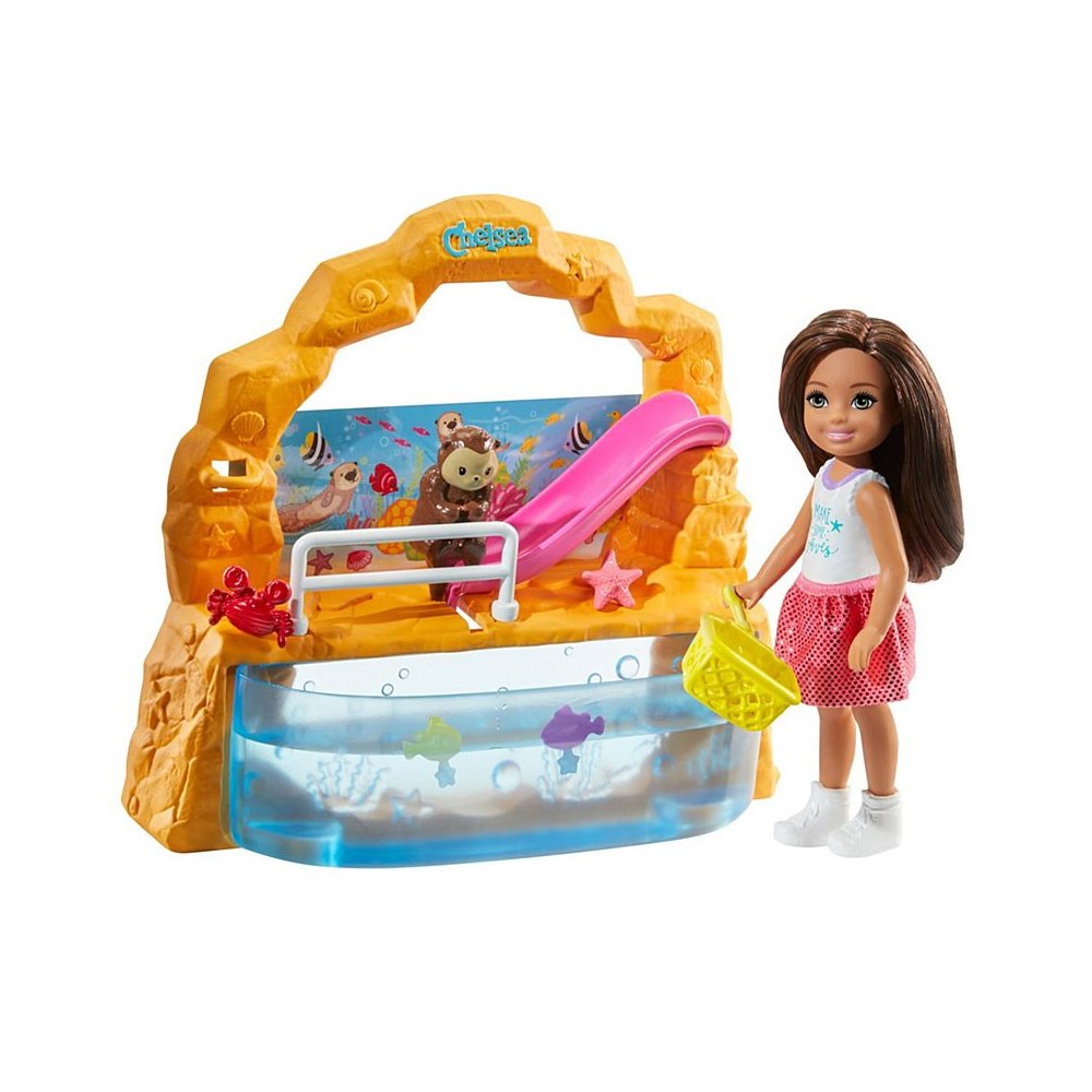 Manken Bebekler, Barbie, Barbie Chelsea Piknikte Oyun Seti FDB32 GHV75 Akvaryumlu