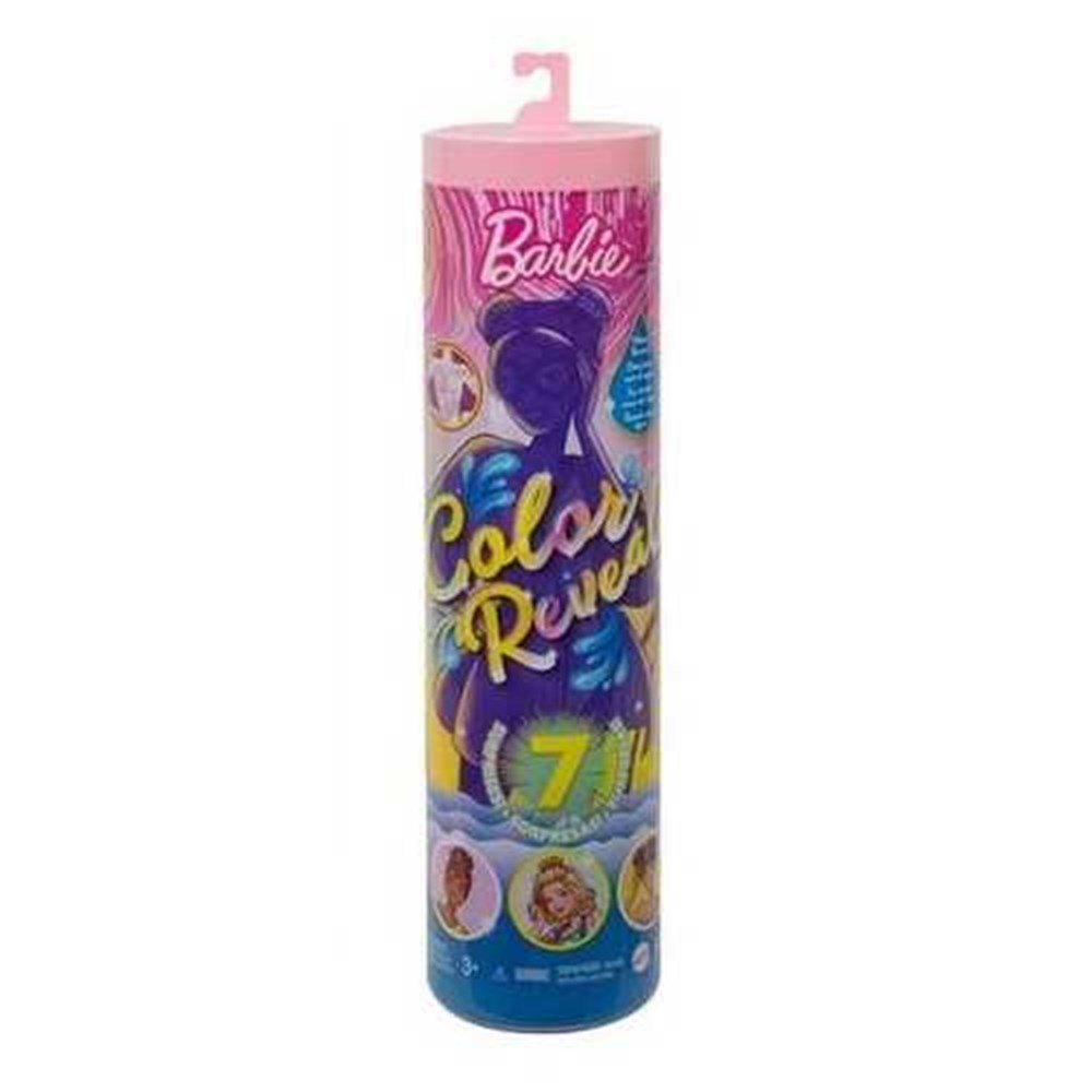 Manken Bebekler, Barbie, Barbie Color Reveal Renk Değiştiren Sürpriz Kum ve Güneş Serisi S3 GWC57