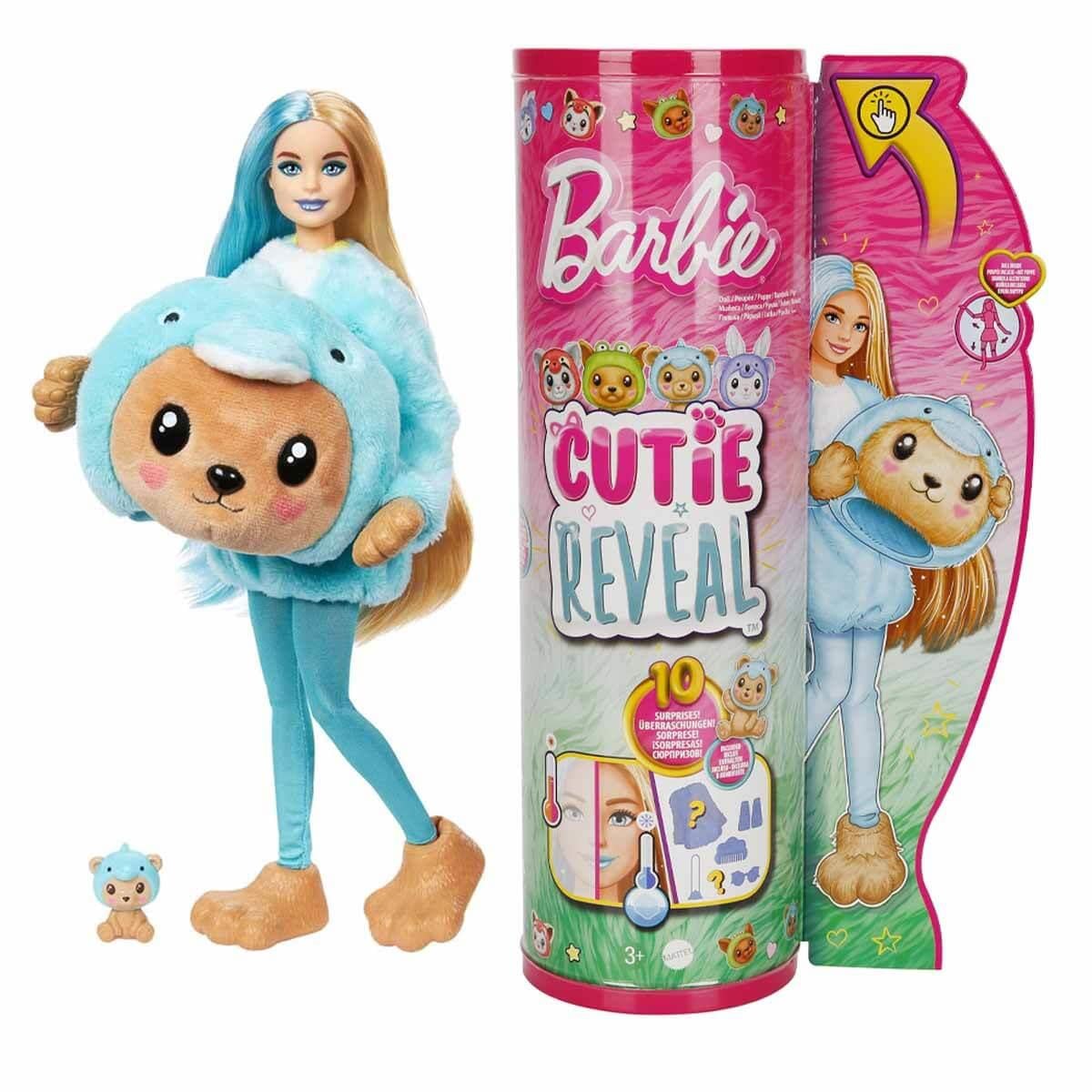 Manken Bebekler, Barbie, Barbie Cutie Reveal Bebek Serisi HRK22 HRK25 Turkuaz