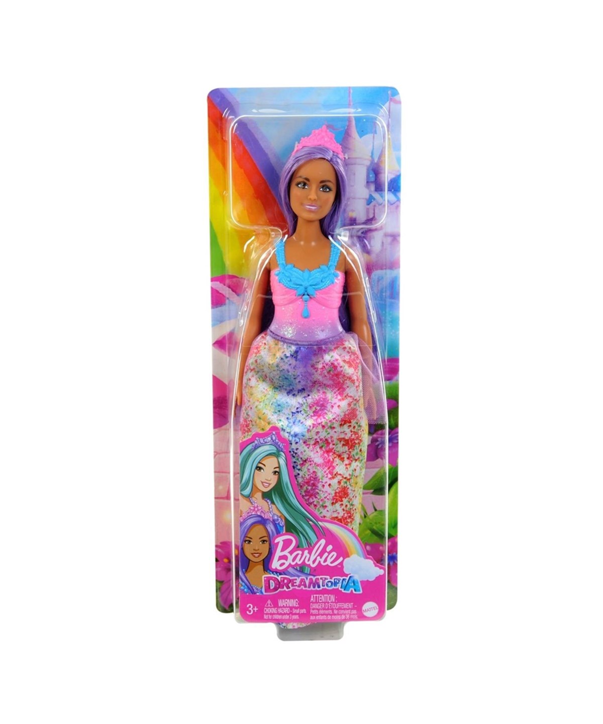 Manken Bebekler, Barbie, Barbie Dreamtopia Prenses Bebekler Serisi HGR13 HGR17  Mor Saçlı