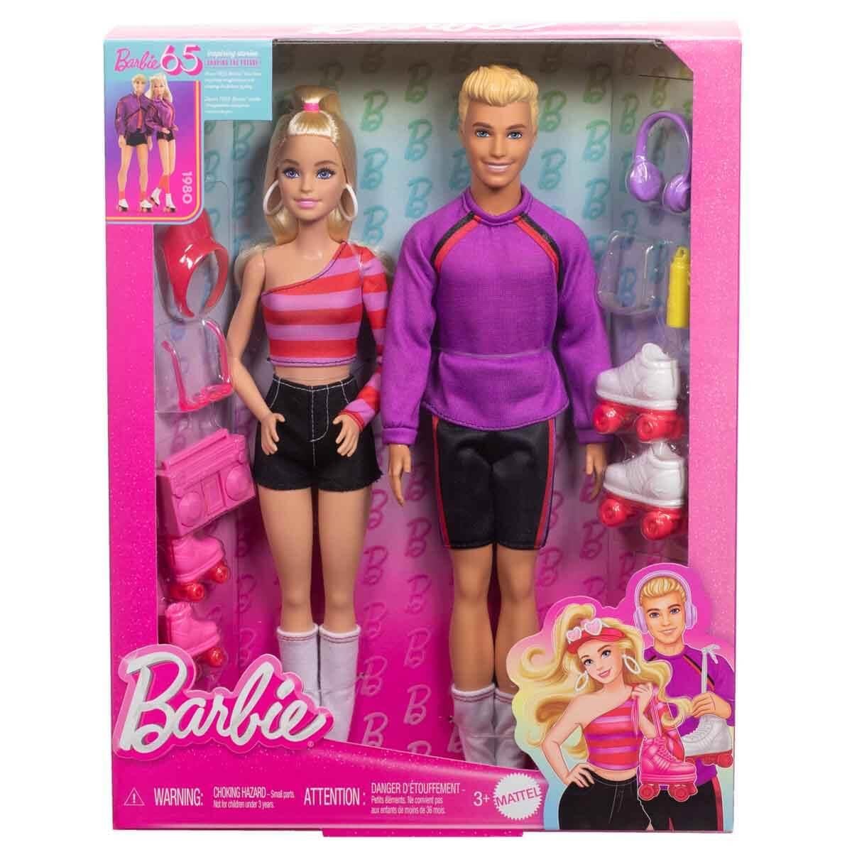Manken Bebekler, Barbie, Barbie & Ken Fashionistas 65. Yıl 2'li Parti Bebekleri HXK90