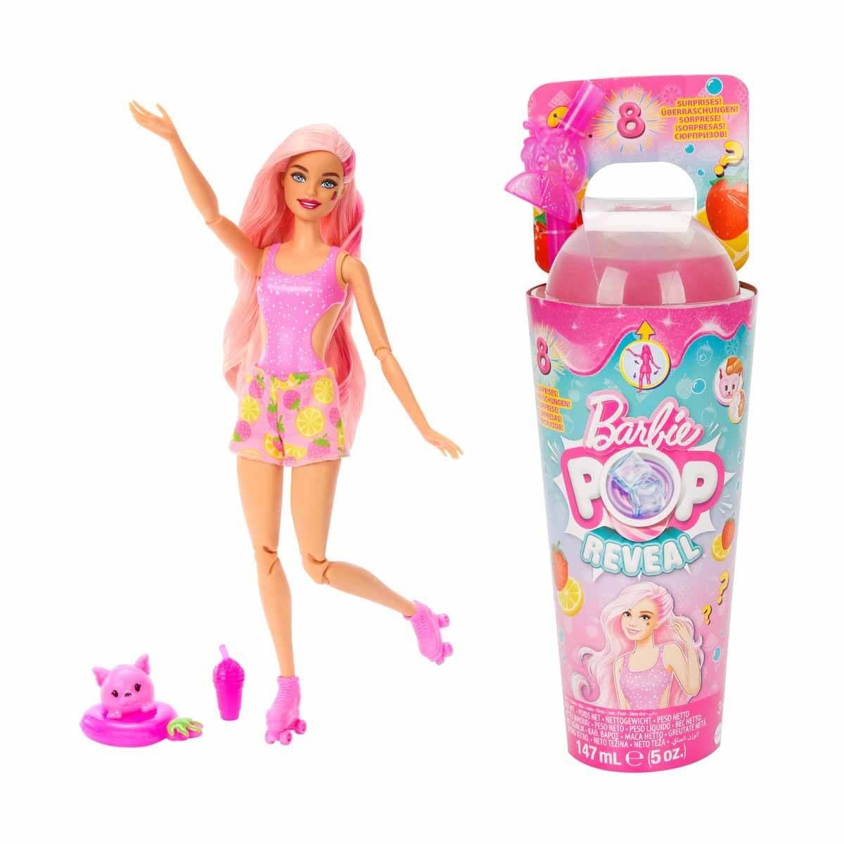 Manken Bebekler, Barbie, Barbie Pop Reveal Meyve Serisi HNW40 HNW41 Strawberry Lemonade