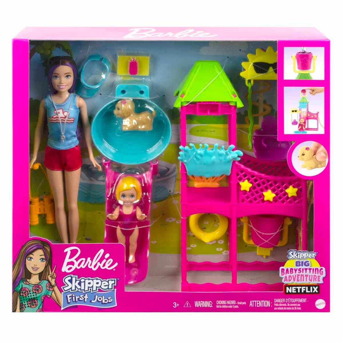 Manken Bebekler, Barbie, Barbie Skipper'ın Su Parkı Eğlencesi Oyun Seti HKD80