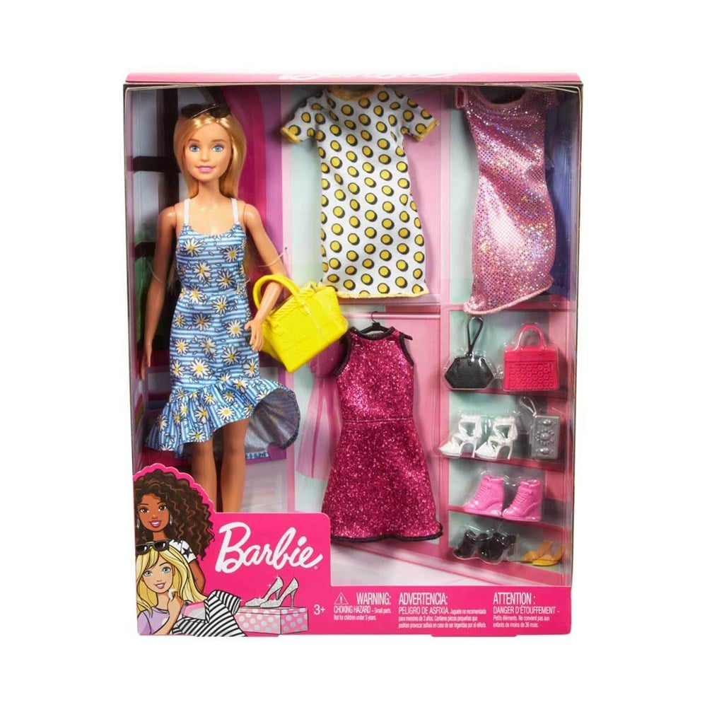 Manken Bebekler, Barbie, Bebek Barbie'nin Kıyafet Kombinleri Oyun Seti GDJ40