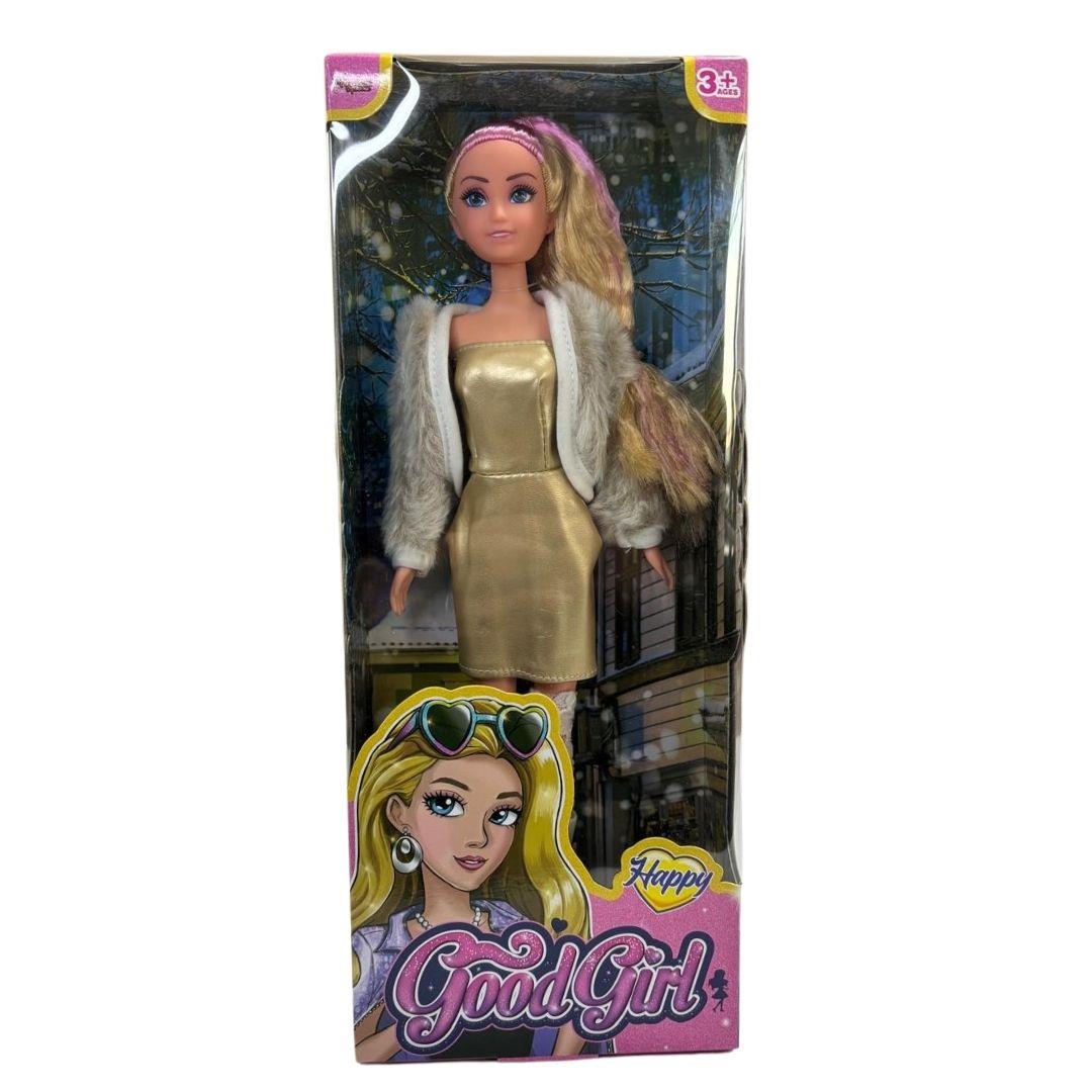 Manken Bebekler, Vardem, Ceketli Cizmeli Renkli Saçlı Bebek