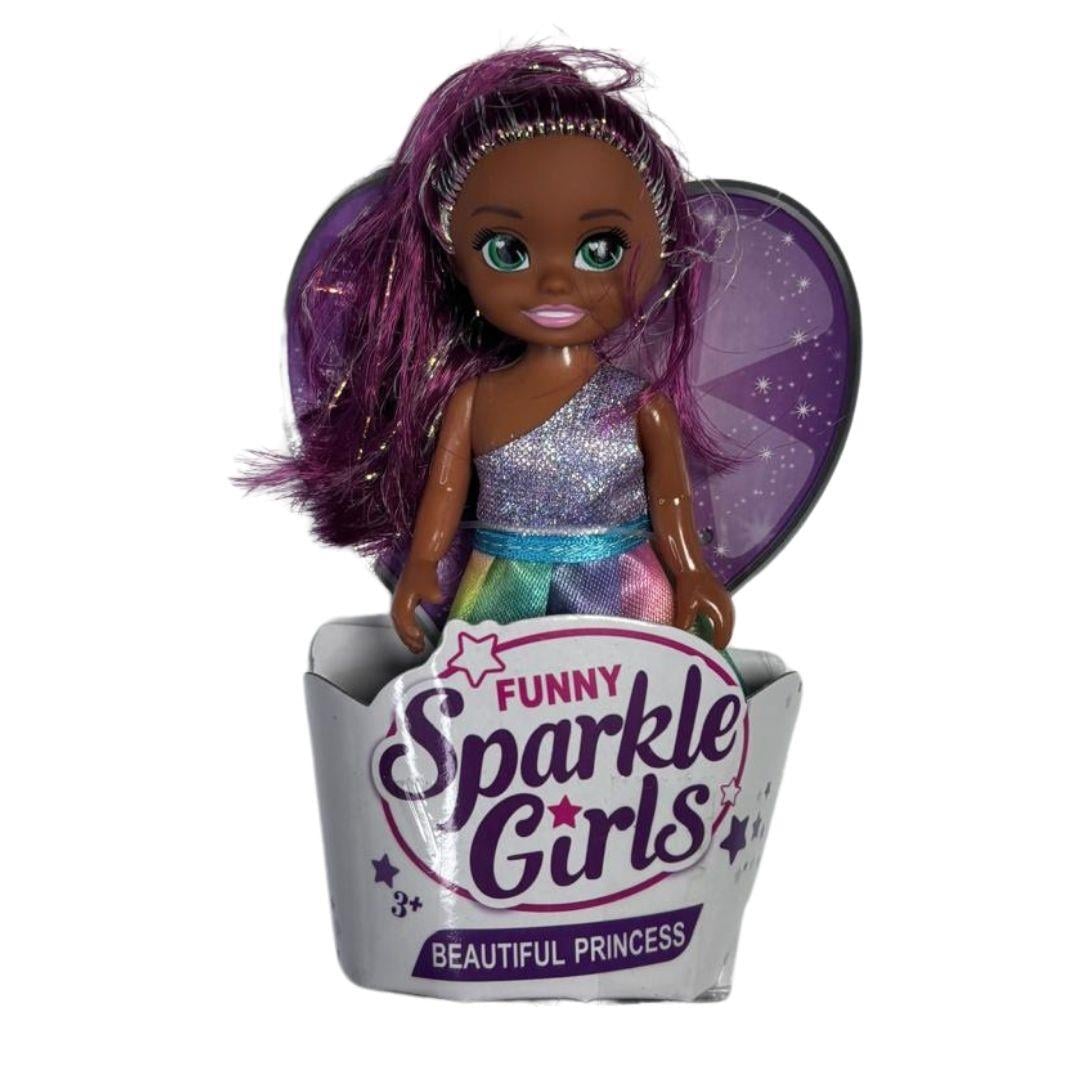 Manken Bebekler, Ceren, CTOY Işıltılı Mini Bebek 74021 Koyu Pembe