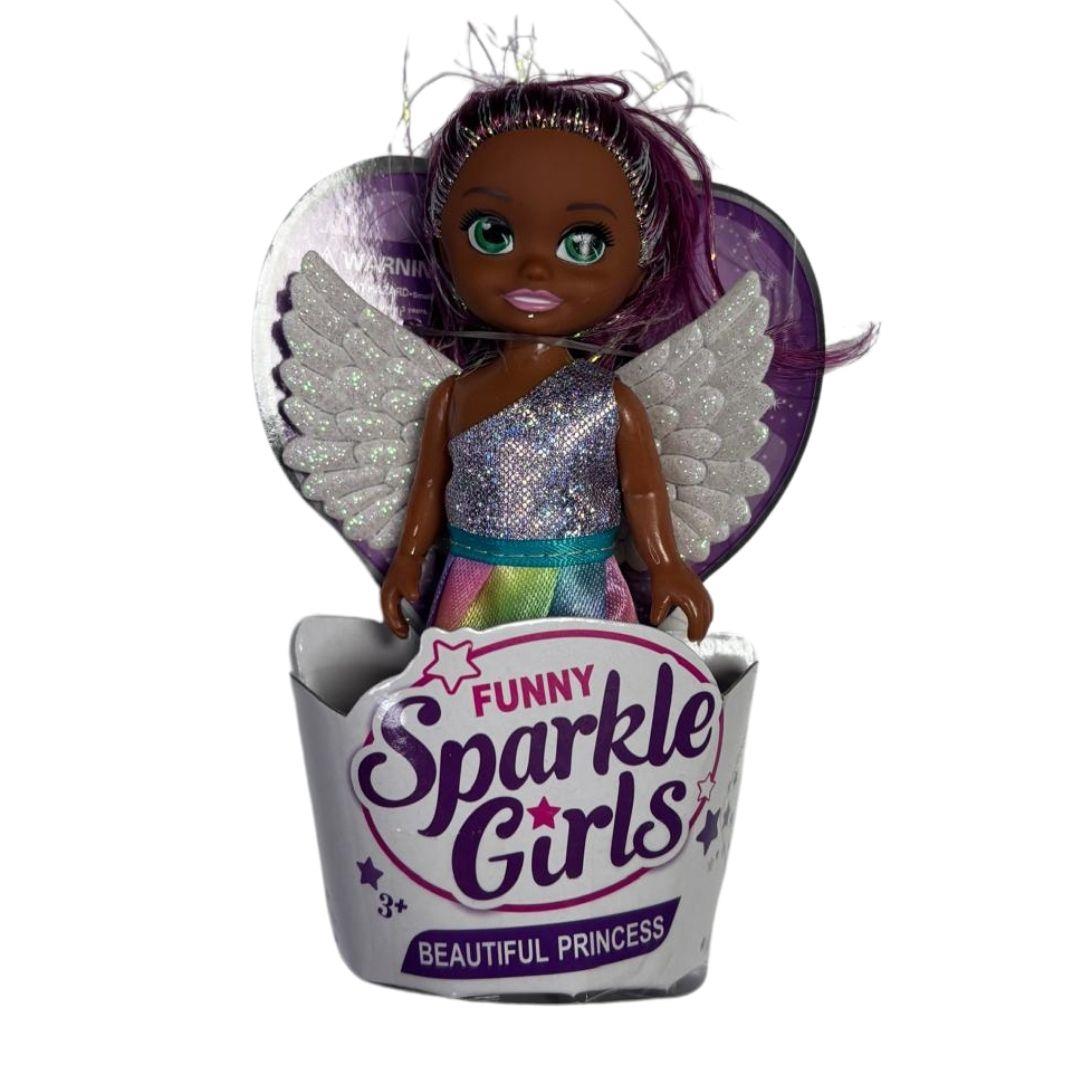 Manken Bebekler, Ceren, CTOY Işıltılı Mini Peri Bebek 74038 Koyu Pembe