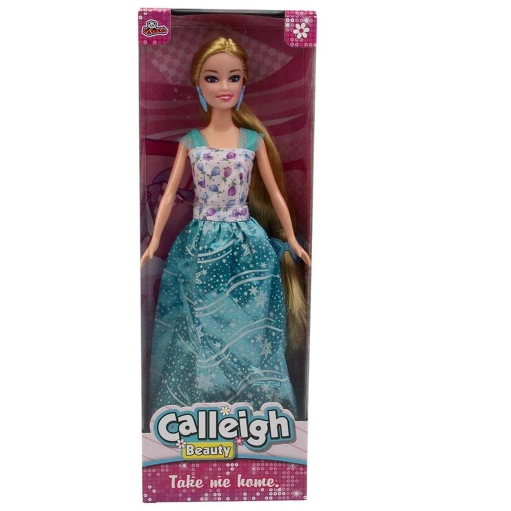 Manken Bebekler, Vardem, Oyuncak Esmer Manken Bebek Pembe Elbiseli Uzun Saçlı 60604