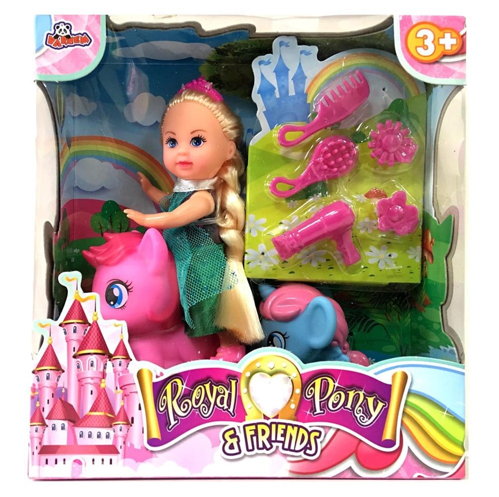 Manken Bebekler, Vardem, Royal Pony ve Arkadaşı 51800 Pembe At
