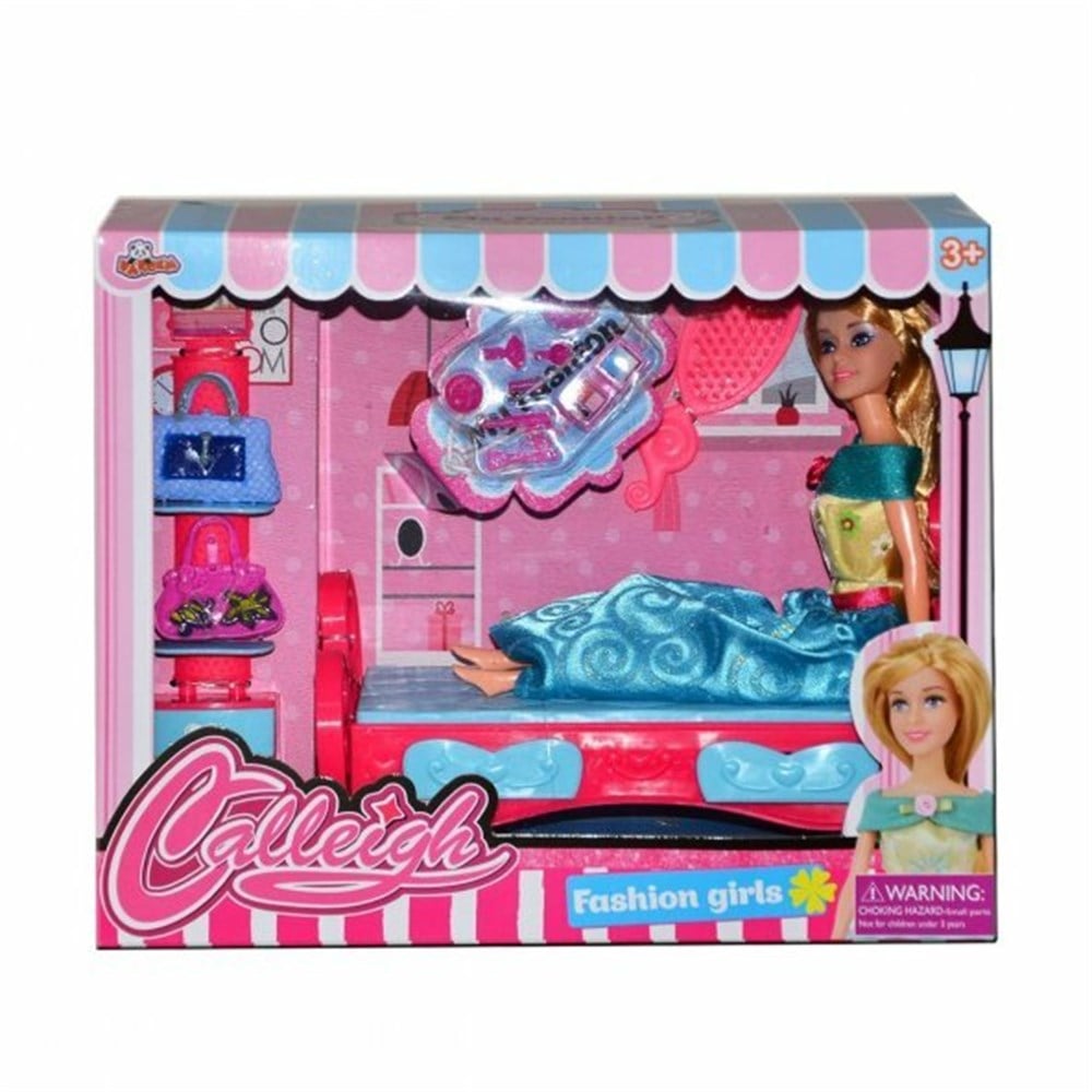 Manken Bebekler, Vardem, Vardem Bebeğim ve Yatak Odası Oyun Seti 57741 Yeşil