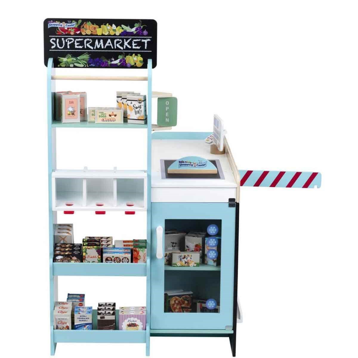 Mesleki Oyuncaklar, Sunman, Ahşap Süpermarket Oyun Seti