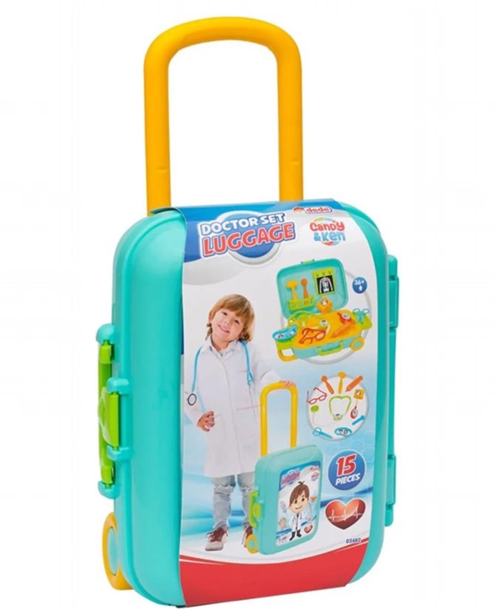 Mesleki Oyuncaklar, Dede, Dede Candy ve Ken Doktor Set Bavulum 15 Parça