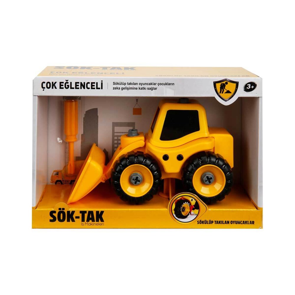 Mesleki Oyuncaklar, Can-Em, Sök Tak Oyuncak İş Makineleri - Kepçe CNM05