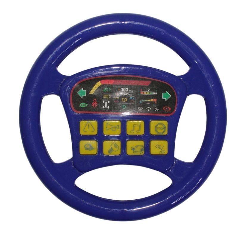 Mesleki Oyuncaklar, UJ TOYS, Türkçe Müzikli Pilli Direksiyon 54909 Mavi