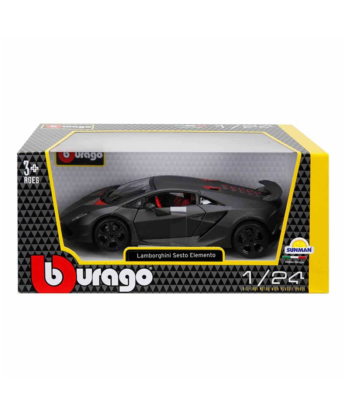 Metal Model Arabalar, Sunman, Burago 1:24 Lamborghini Sesto Elemento