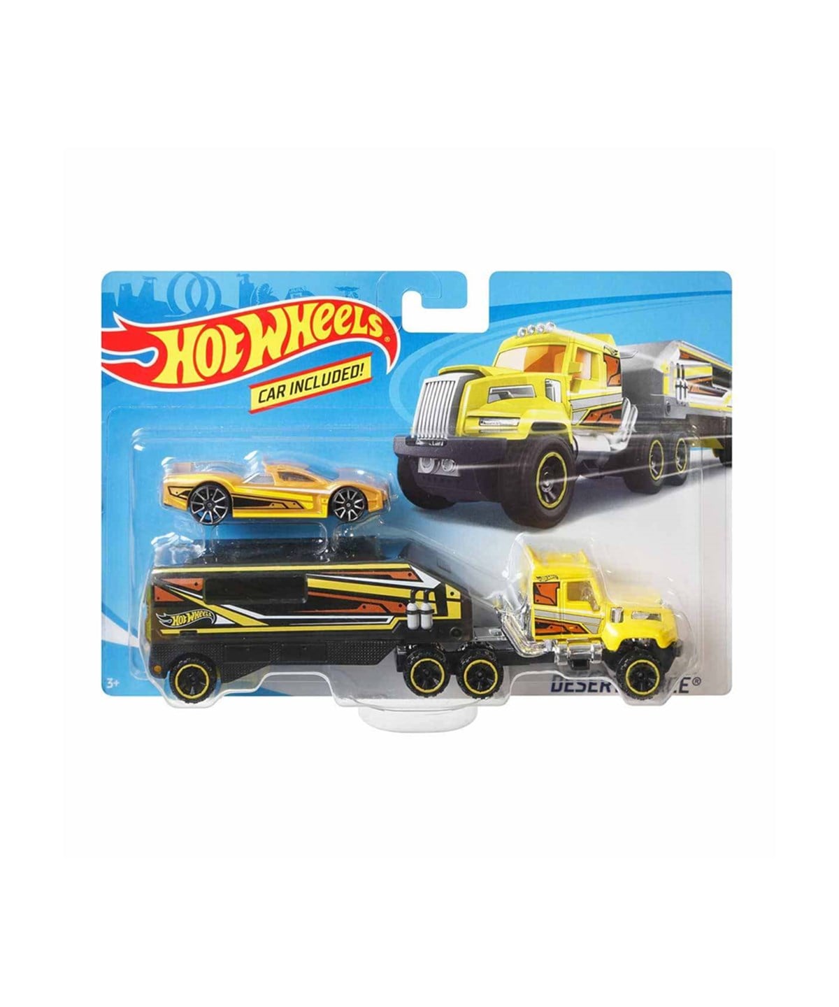 Metal Model Arabalar, Hot Wheels, Hot Wheels Taşıyıcı Tırlar BDW51 CGC23 Desert Force