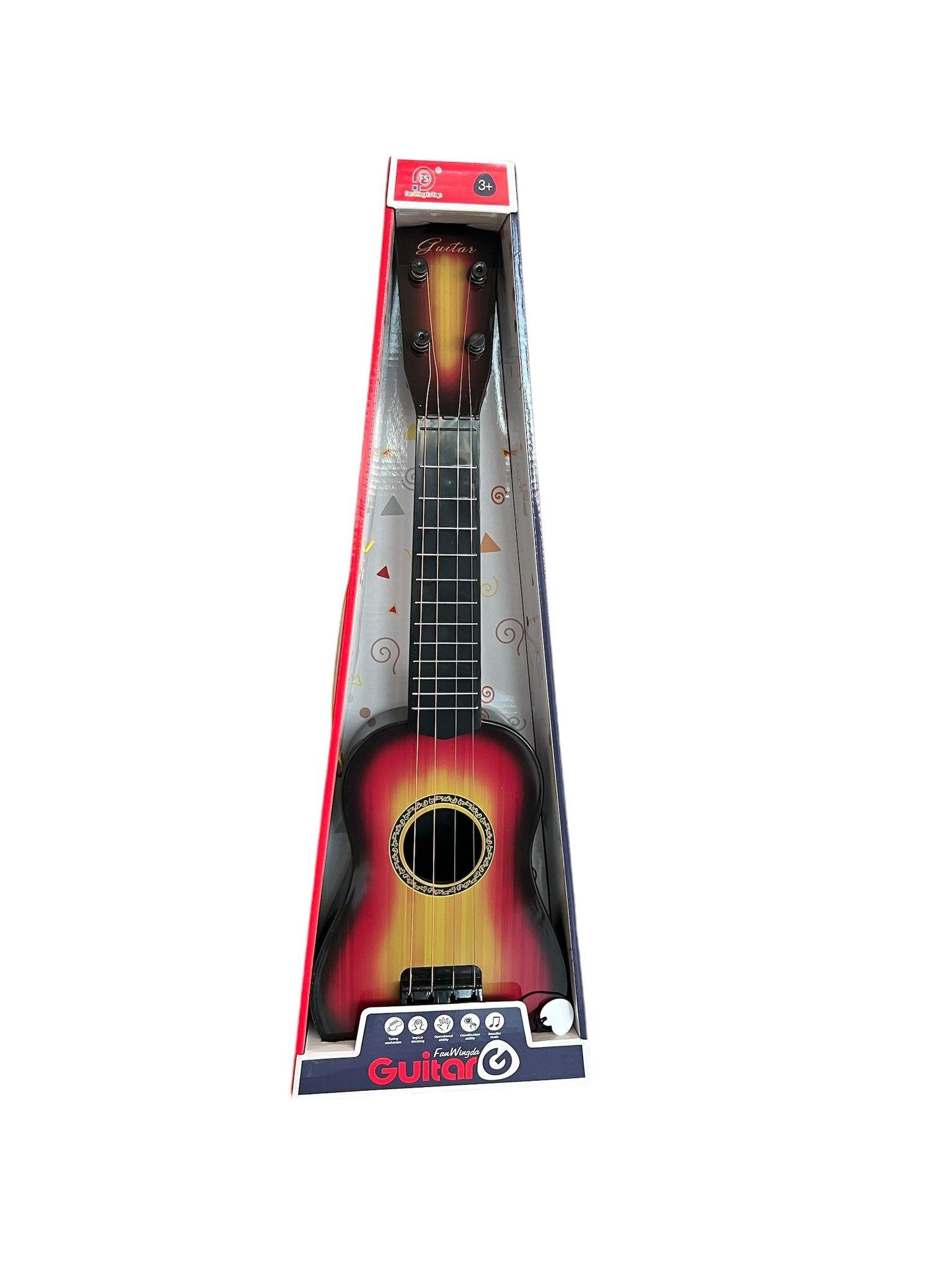 Müzik Aletleri, MEGA OYUNCAK, İlk Klasik Gitarım 58 cm 83802 Siyah Kırmızı Kahve