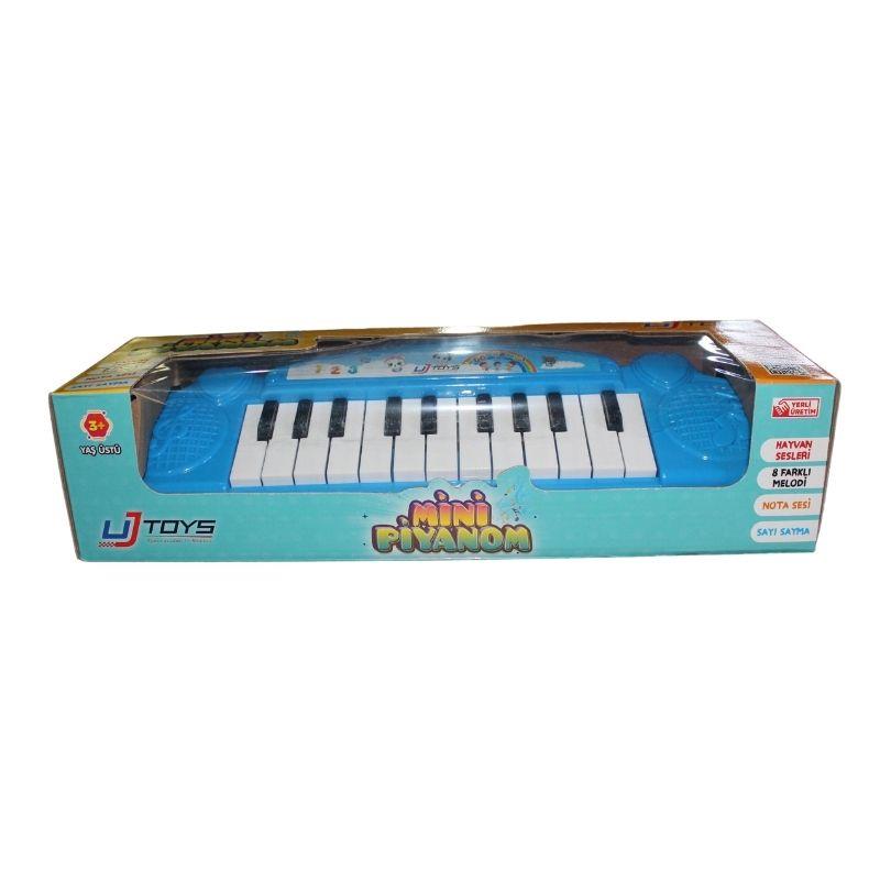 Müzik Aletleri, UJ TOYS, Uj Toys Mini Piyano 09369 Mavi