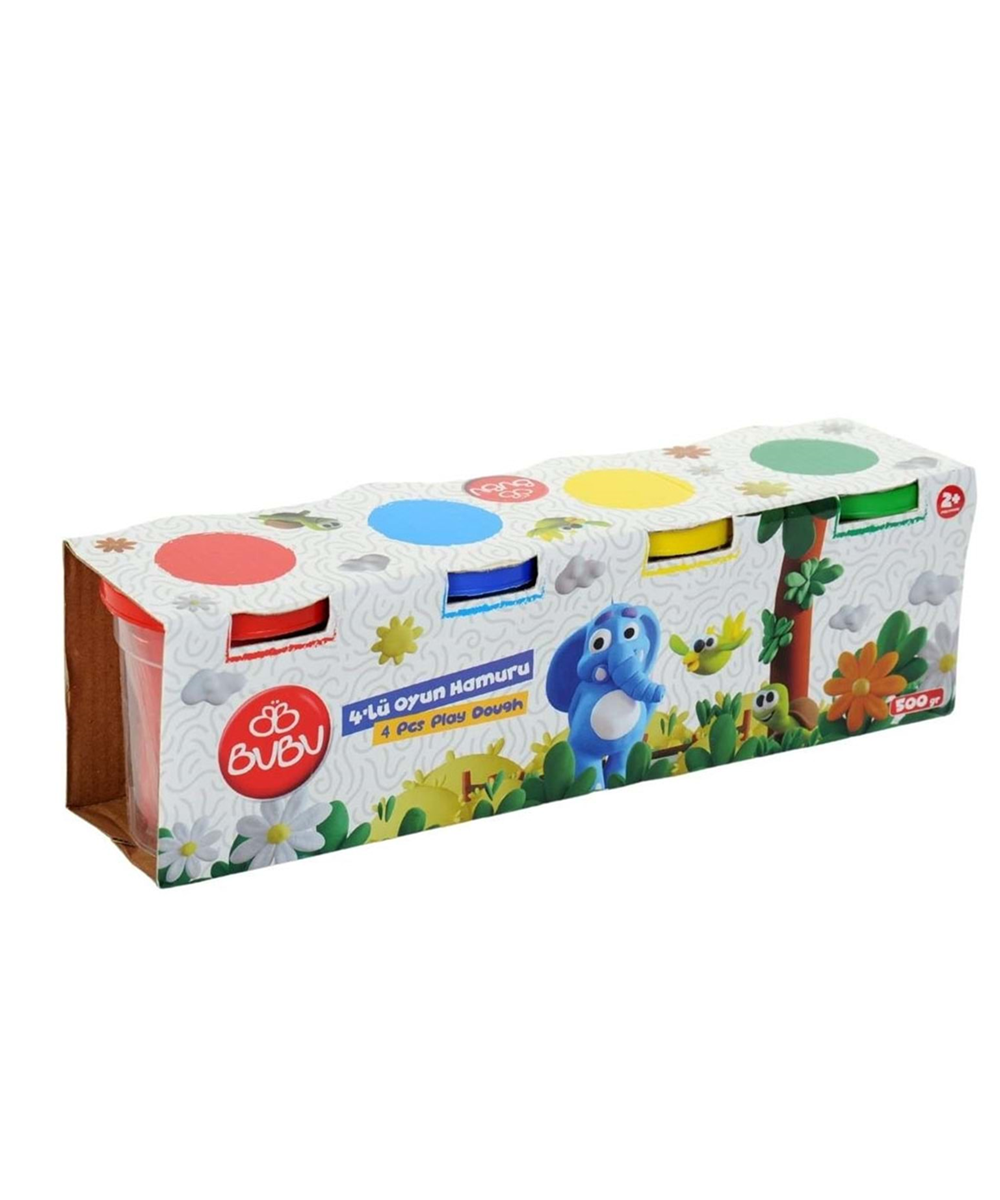 Oyun Hamuru ve Slime, BuBu, BuBu 4Lü Oyun Hamuru 4X100 Gr OH0039