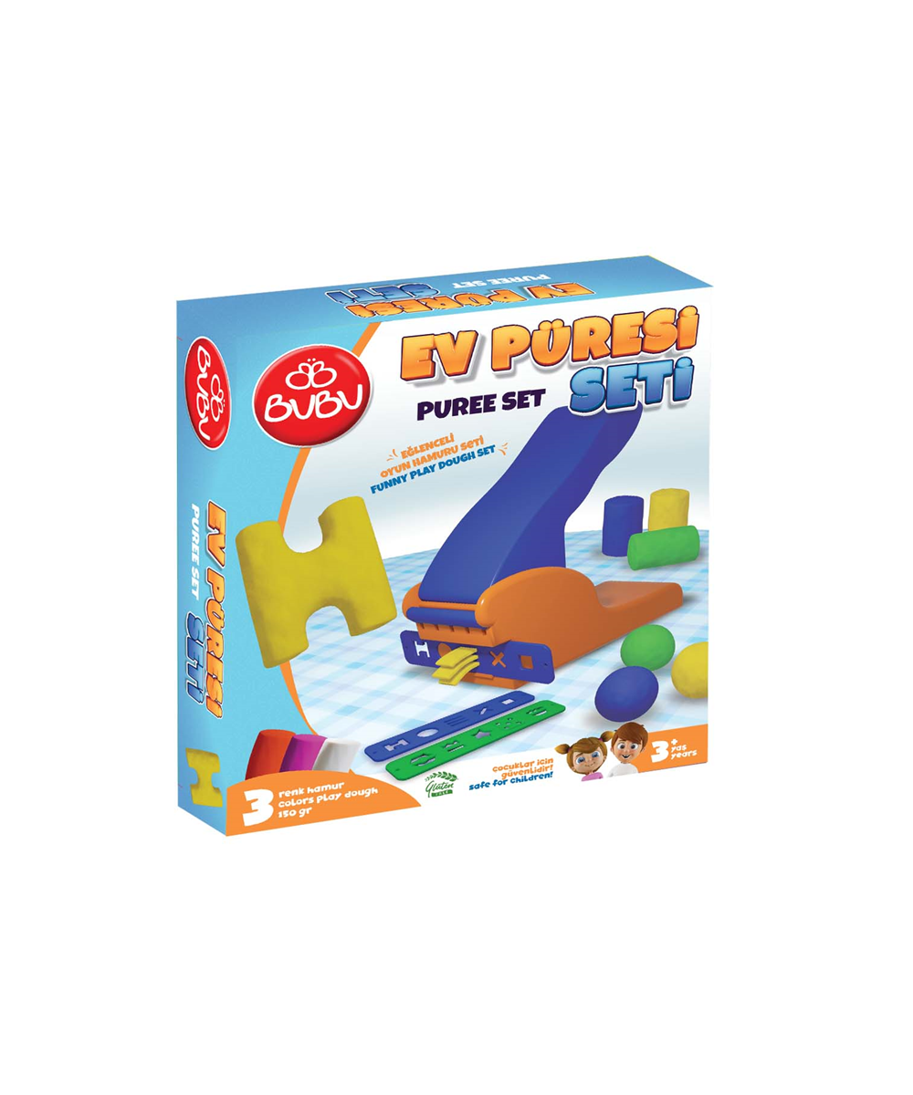Oyun Hamuru ve Slime, BuBu, Bubu Püre Oyun Hamuru Seti 9 Parça OH0019
