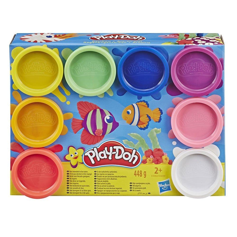 Oyun Hamuru ve Slime, Play-Doh, Play Doh 8li Hamur Gökkuşağı Renkleri E5044 E5062